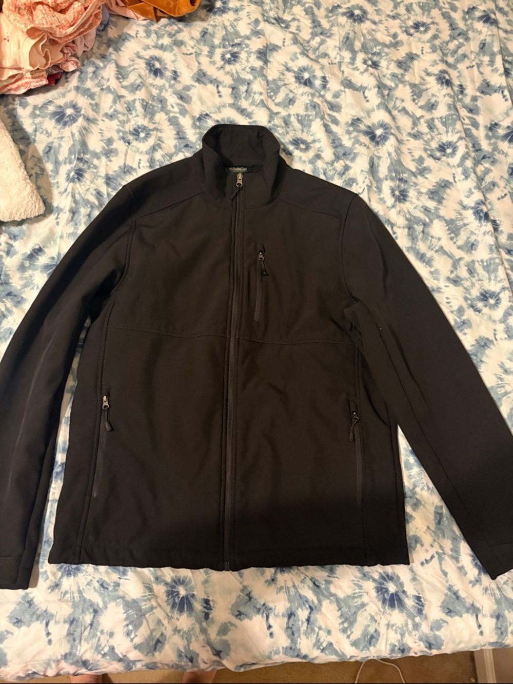 Outdoor Life Men's Black Windbreaker Jacket